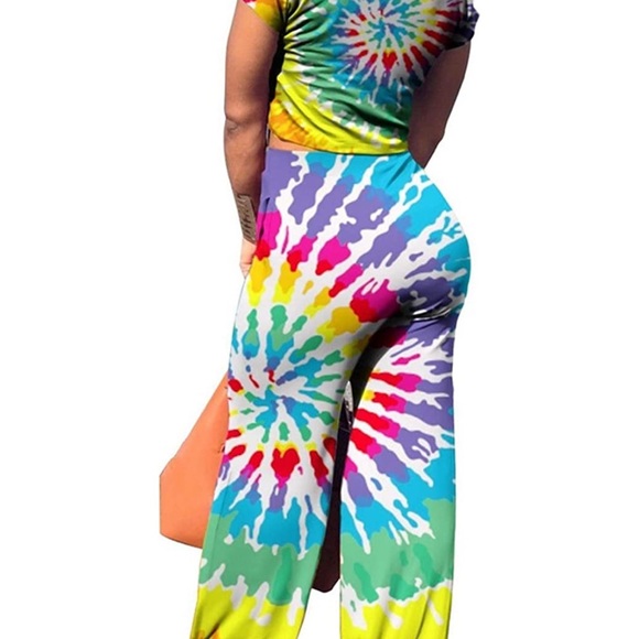 Tie dye Wide Leg 2pc Set size 3XL - Picture 4 of 6